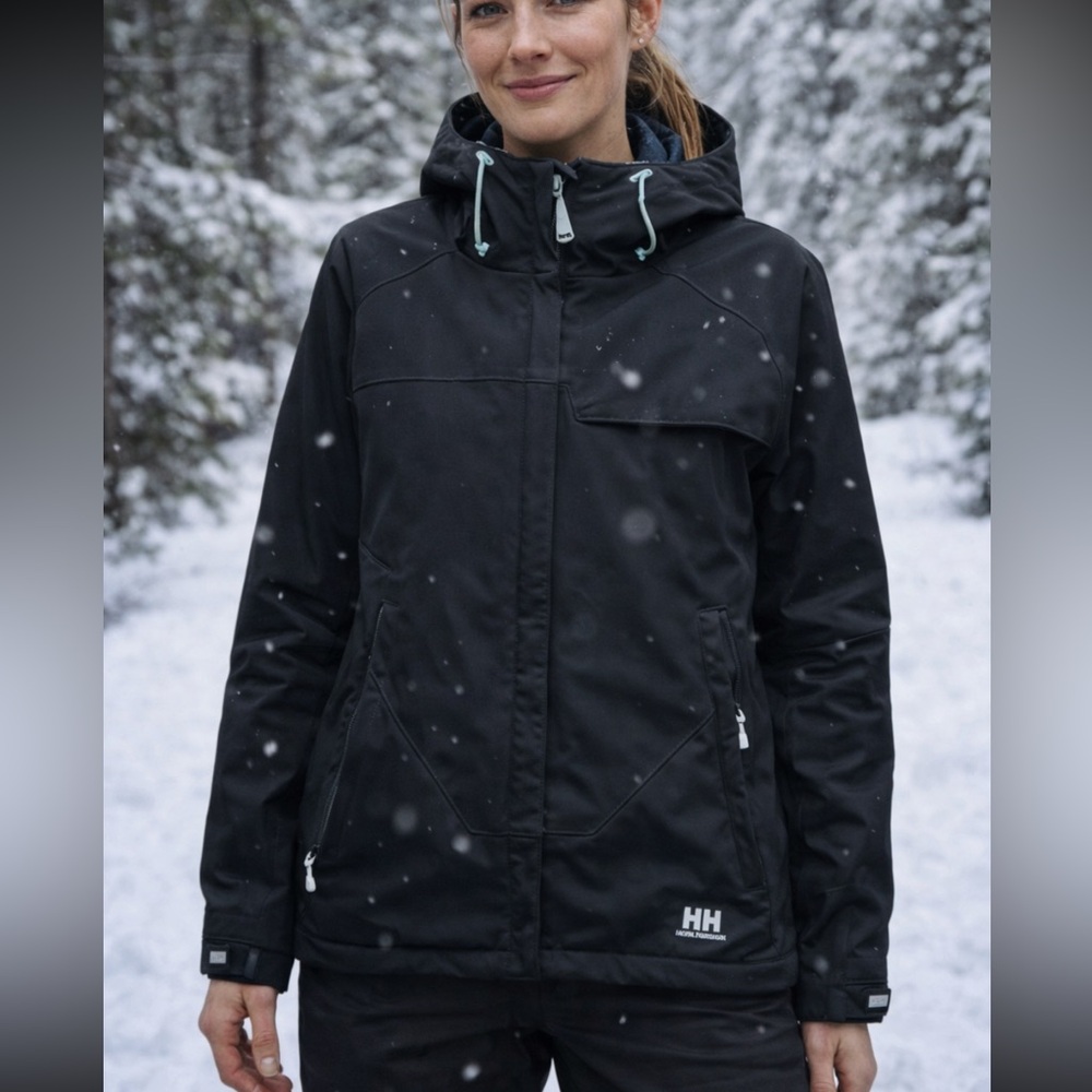 WOMENS LARGE HELLY HANSEN SOFTSHELL JACKET WINTER - image 1